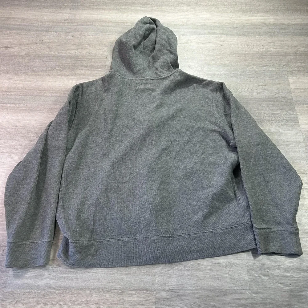Polo Ralph‎ Lauren Hoodie Mens XL Gray Full Zip Sweatshirt Pony Logo Pockets